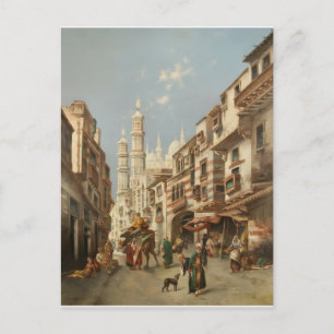Carte Postale Scène de rue du Caire Max Rabes Beaux-Arts sur toi