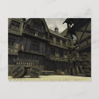 Carte Postale Scène de rue médiévale - 2
