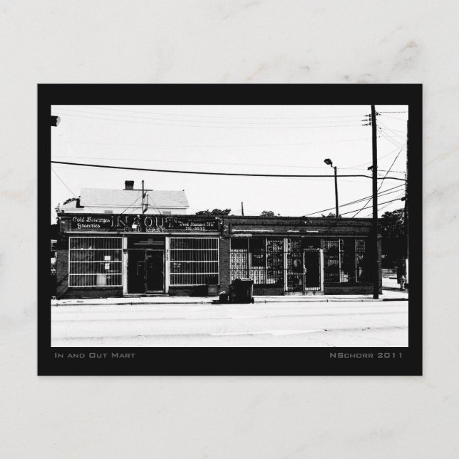 Carte Postale Scène de rue urbaine de Mart in and Out (Devant)