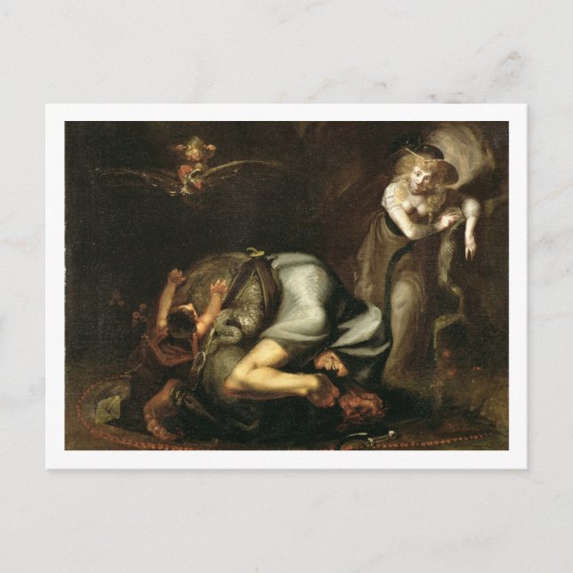Carte Postale Scène de sorcières du "Masque des Reines" par Be (Devant)