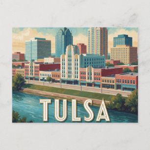 Carte Postale Scène de voyage et paysage urbain de Tulsa Oklahom