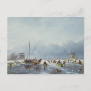 Carte Postale Scène d'hiver gelée