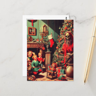 Carte Postale Scène d'horreur Noël