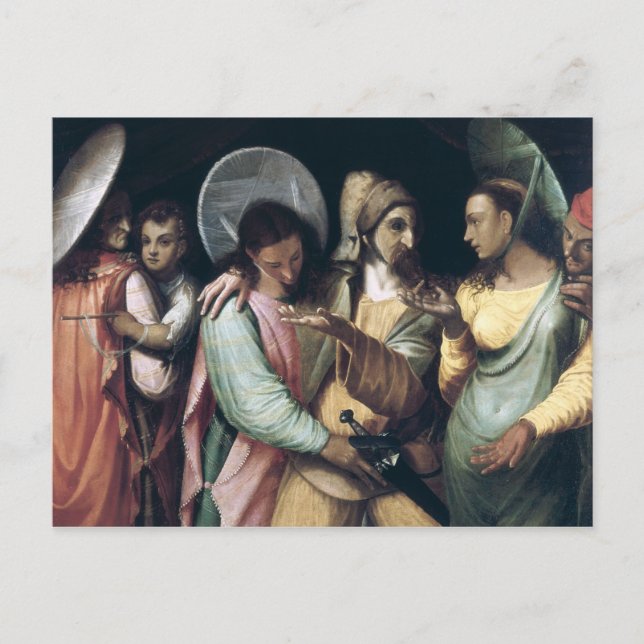 Carte Postale Scène du Commedia dell'Arte, c.1765 (Devant)