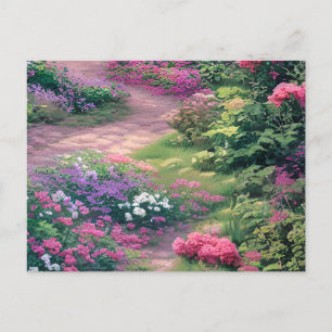 Carte Postale Scène du jardin de printemps