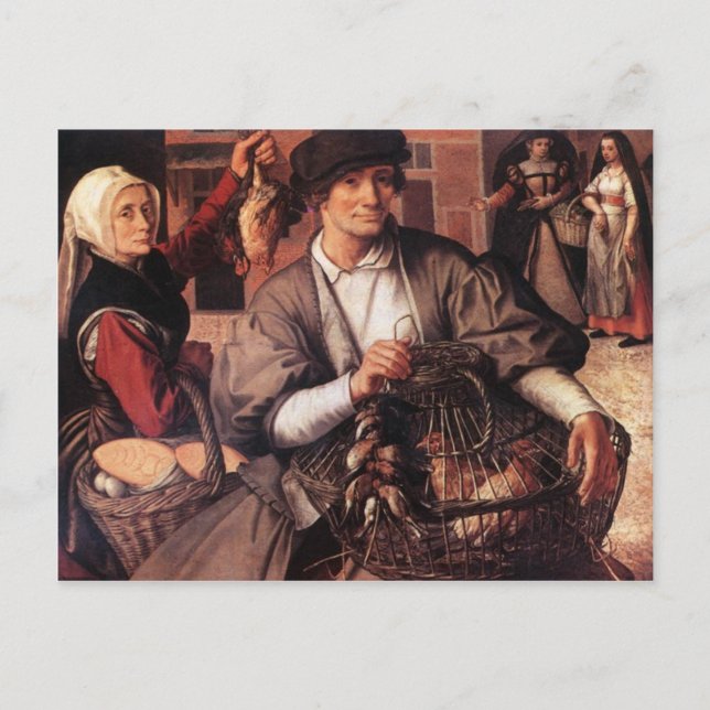 Carte postale Scène du marché (Devant)