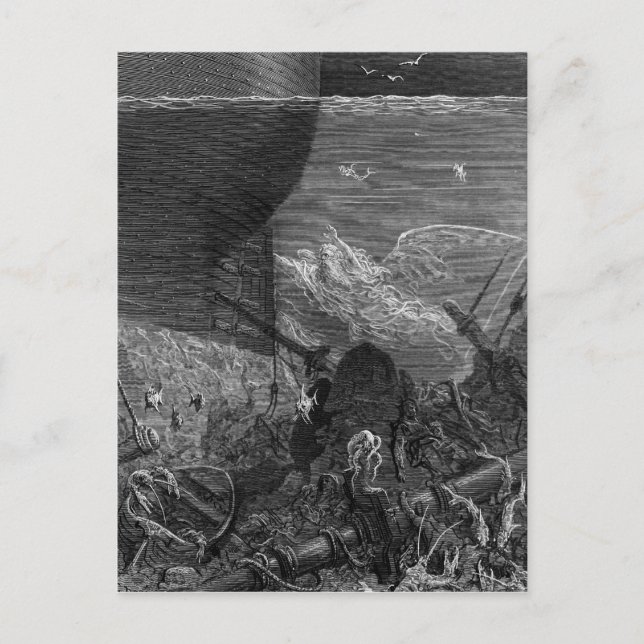 Carte Postale Scène du "Rime de l'ancien marin" (Devant)