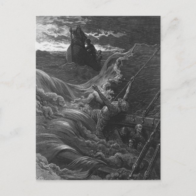 Carte Postale Scène du "Rime de l'ancien marin" (Devant)