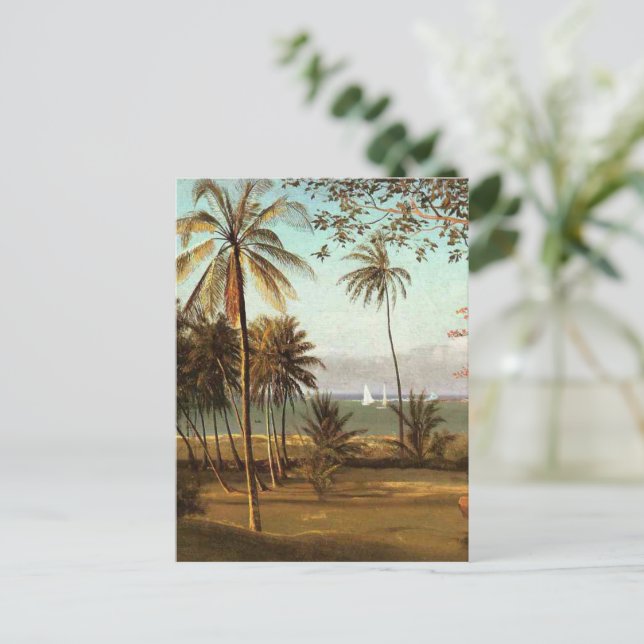 Carte Postale Scène en Floride par Albert Bierstadt (Debout devant)