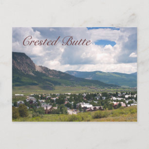 Carte Postale Scène estivale à Crested Butte. Colorado
