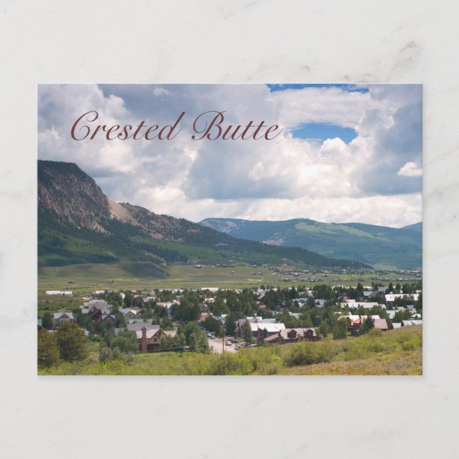 Carte Postale Scène estivale à Crested Butte. Colorado (Devant)