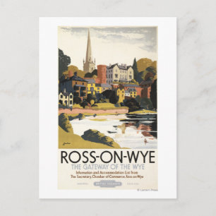 Carte Postale Scène fluviale de l'affiche des chemins de fer bri