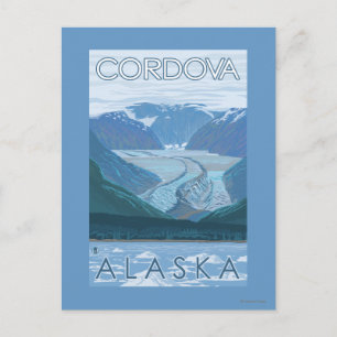 Carte Postale Scène glaciaire - Cordova, Alaska