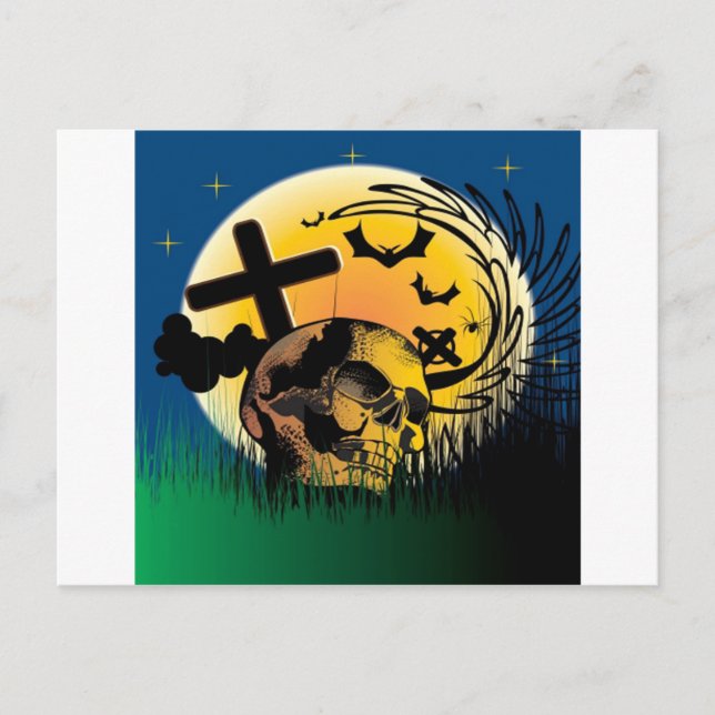 Carte Postale Scène Halloween (Devant)