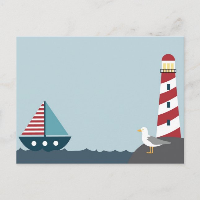 Carte Postale Scène nautique (Devant)