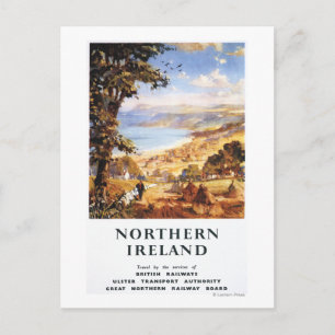 Carte Postale Scène pastorale Homme et chien Chemins de fer brit