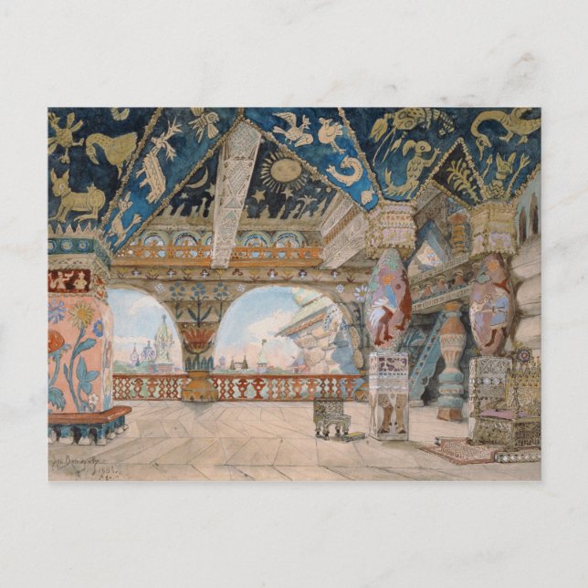 Carte Postale Scène pour l'opéra de Nikolaï Rimsky-Korsakov (Devant)