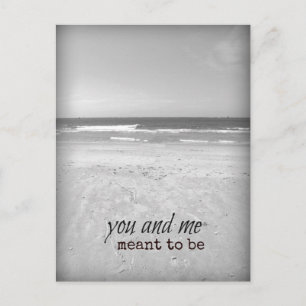 Carte Postale Scène romantique de plage You et Me
