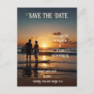 Carte Postale Scène romantique Sunset Beach avec élégance tropic