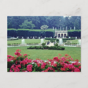 Carte Postale Scène rouge du balcon véranda, Longwood Gard