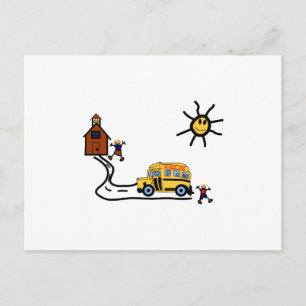 Carte Postale Scène scolaire