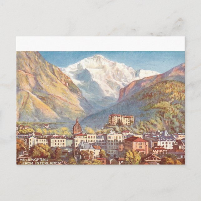 Carte Postale Scène Suisse pittoresque (Devant)