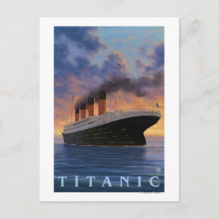 Carte Postale Scène Titanic Ligne étoile blanche