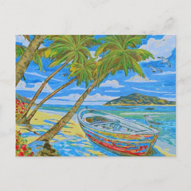 Carte Postale Scène tropicale 2  (Devant)