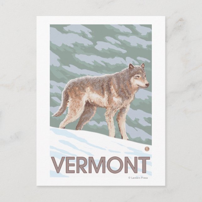 Carte Postale Scène VermontWolf (Devant)