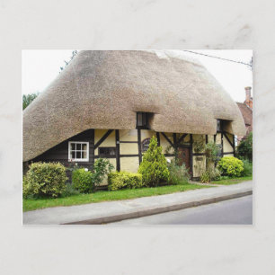 Carte Postale Scènes anglaises, Demi-cottage à colombages