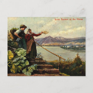 Carte Postale Scènes d'amour au Rhin Allemagne