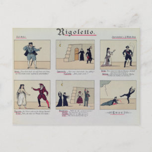 Carte Postale Scènes de l'opéra "Rigoletto"