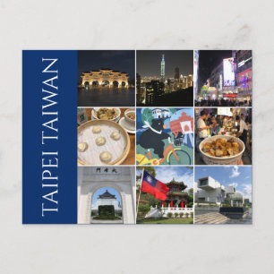 Carte Postale scènes de taipei taiwan