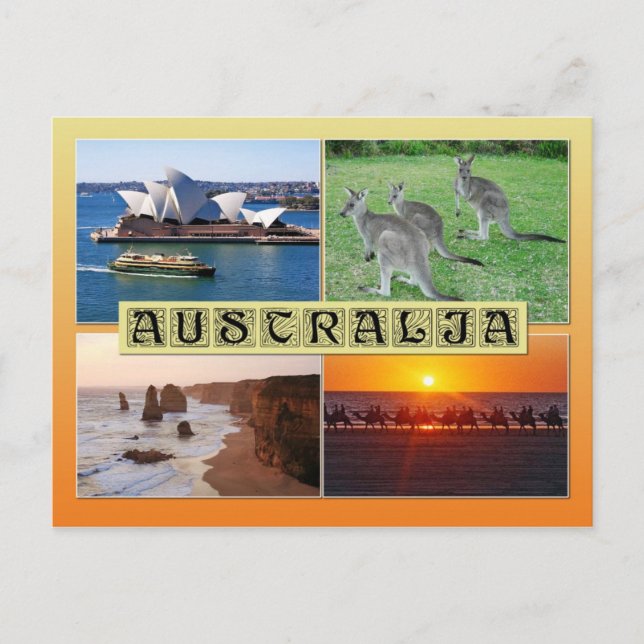 Carte Postale Scenes from Australia (Devant)