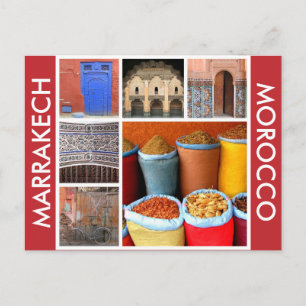 Carte Postale scènes marrakech maroc