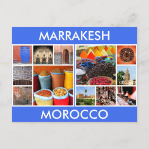 Carte Postale scènes marrakech maroc