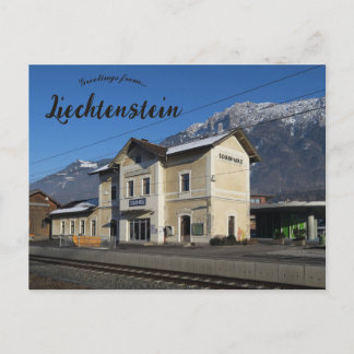 Carte Postale Schaan-Vaduz Railway Station Liechtenstein
