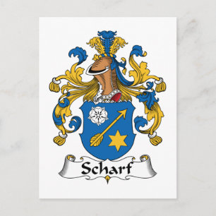 Carte Postale Scharf Family Crest
