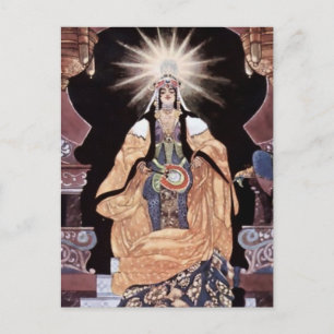 Carte Postale « Scheherazade s'agenouille devant le roi » par Re