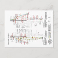 Schéma chinois Corps humain Méridiens