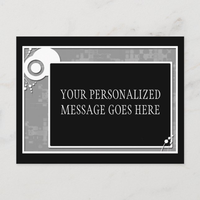 Carte Postale schéma de blocs gris (Devant)