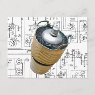 Carte Postale Schéma du tube de transmission en céramique