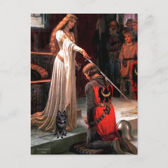 Carte Postale Schipperke 4 - L'Accolade (Devant)