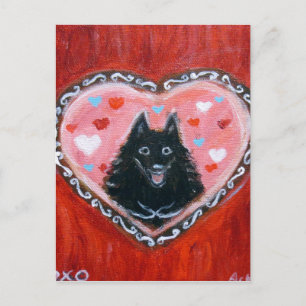 Carte Postale Schipperke Love Heart