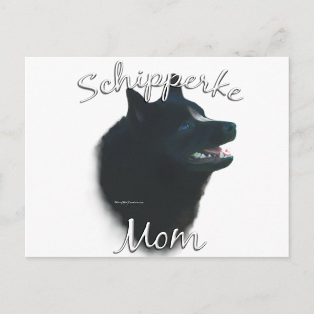 Carte Postale Schipperke Maman 2 (Devant)