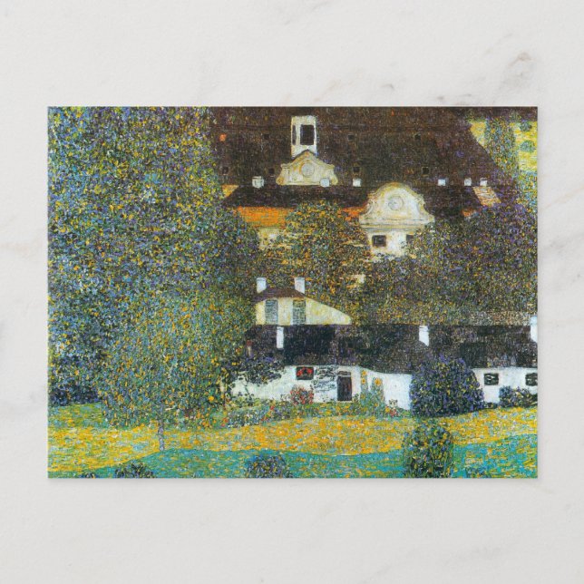 Carte Postale Schloss Kammer sur l'Attersee II Par Gustav Klimt (Devant)