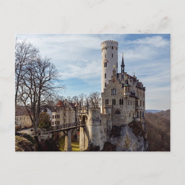 Carte Postale Schloss Lichtenstein in Baden Württemberg Postkart (Devant)