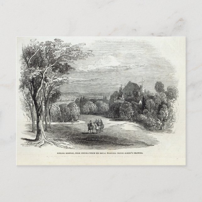 Carte Postale Schloss Rosenau, près de Coburg (Devant)