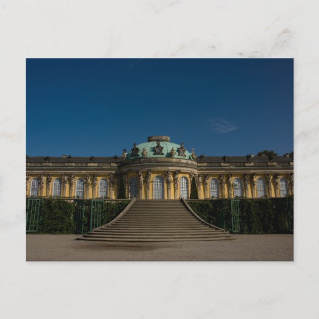 Carte postale Schloss Sanssouci - Customisée (Devant)