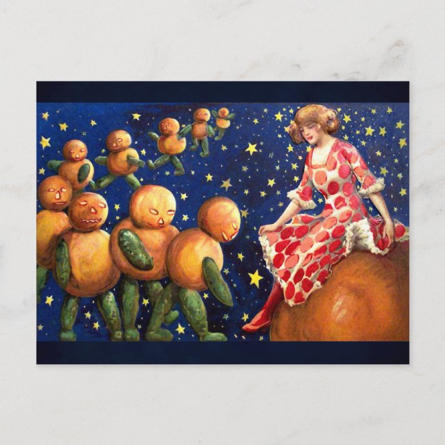 Carte Postale Schmucker : Nuit d'Halloween (Devant)